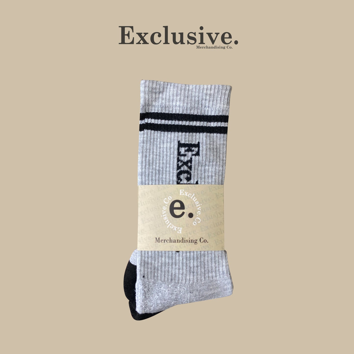 Gray Cotton Sock