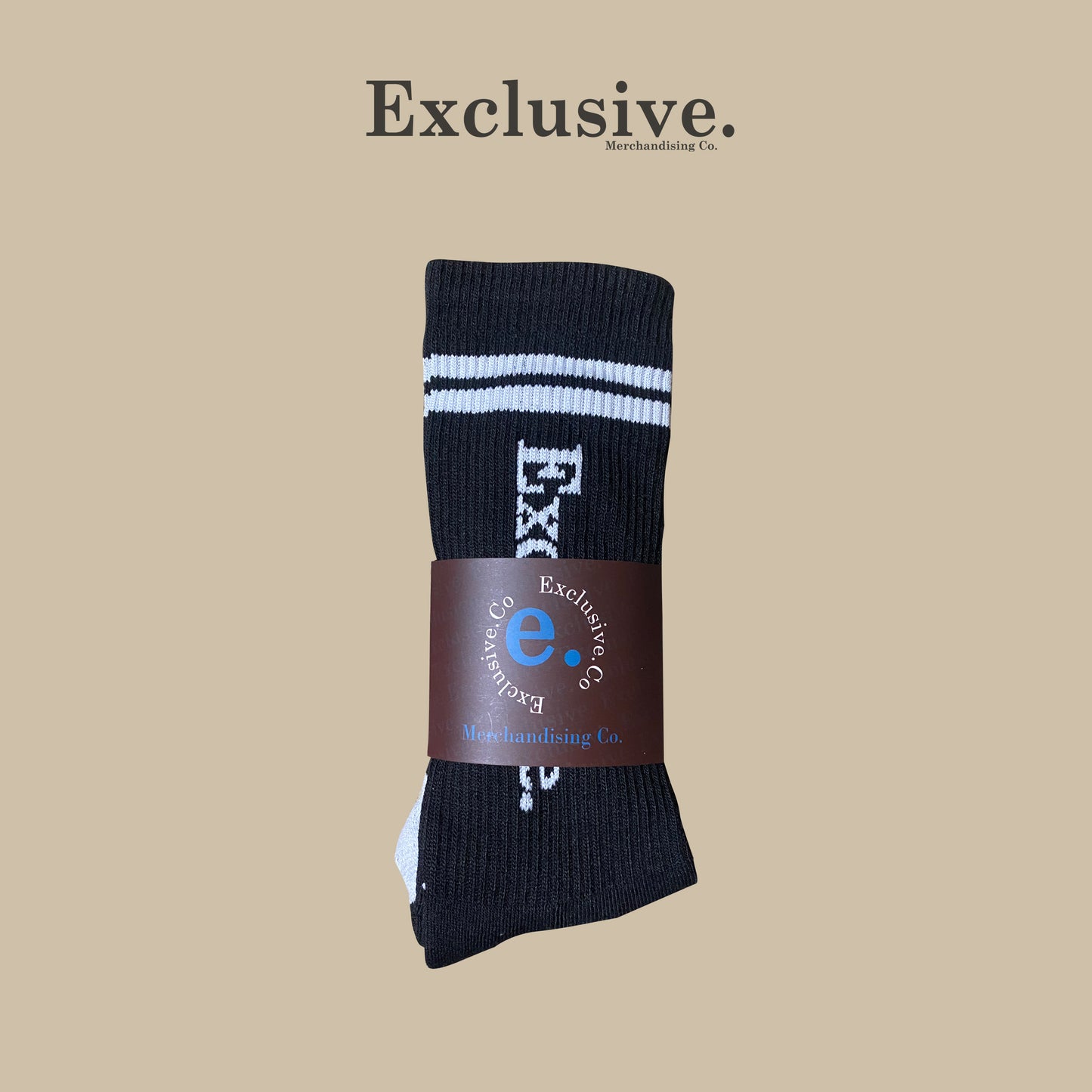 Black Cotton Sock