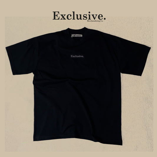 Exclusive. Oversize Premium Black Tee (Classic Item) 