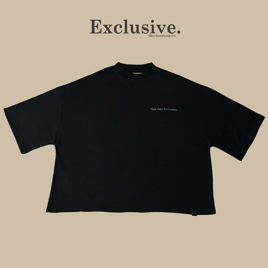 God Wear Black Oversize Boxifit Premium Tee